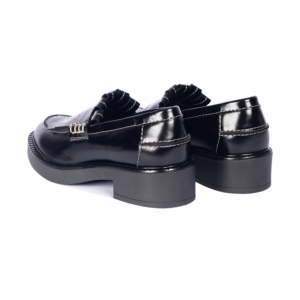 Angulus Loafer m/ fryns Black