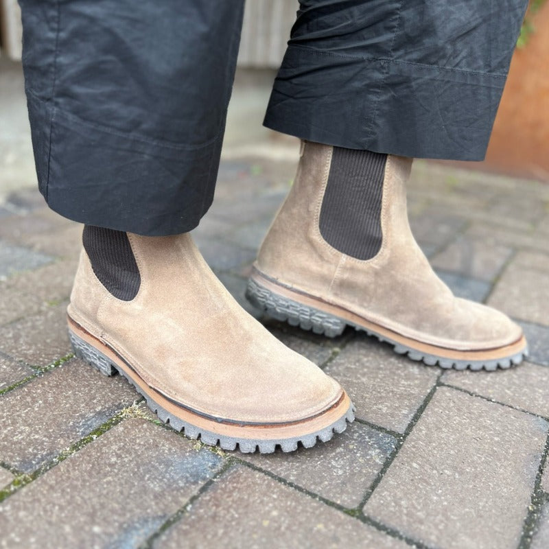 MOMA Dame Støvle Chelsea Acero Suede