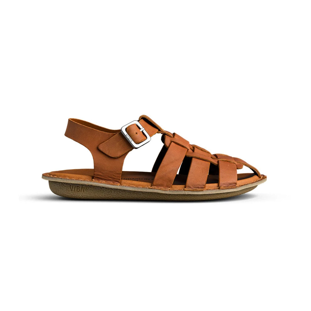 VIBA Sandal Capri Leather Cognac Brown