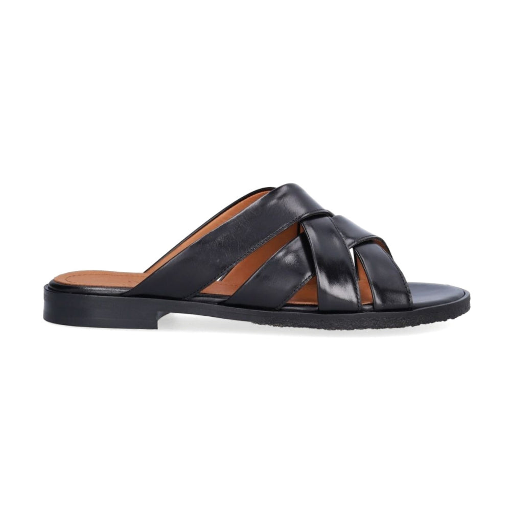 Billi Bi Sandal Stor flet Black calf