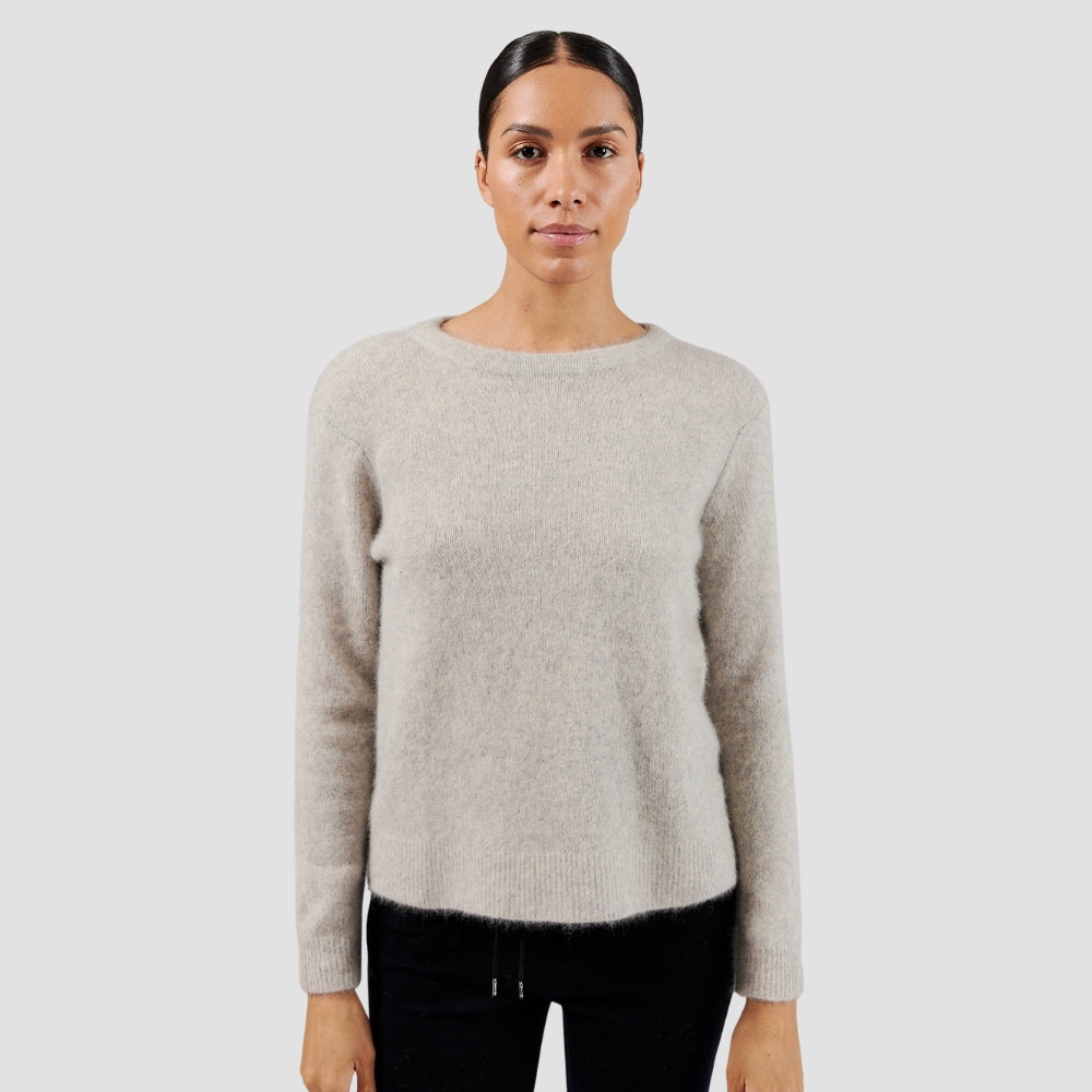 Six Ames Vaskebjørnsstrik Joie Grey Melange