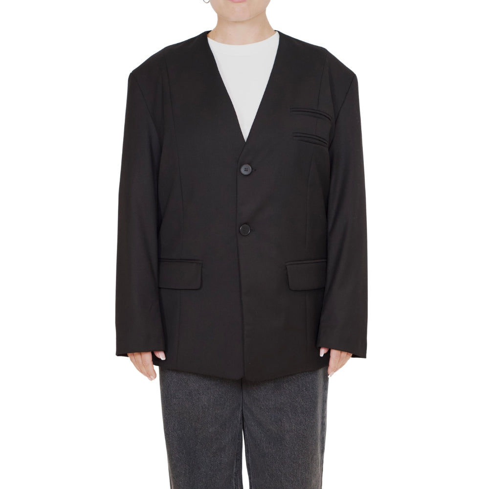 YIN STUDIO Cocoon Blazer Black