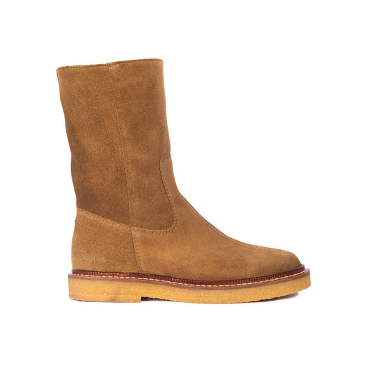 Angulus Støvle 1/2  lang m/uldfor Lys Ruskind