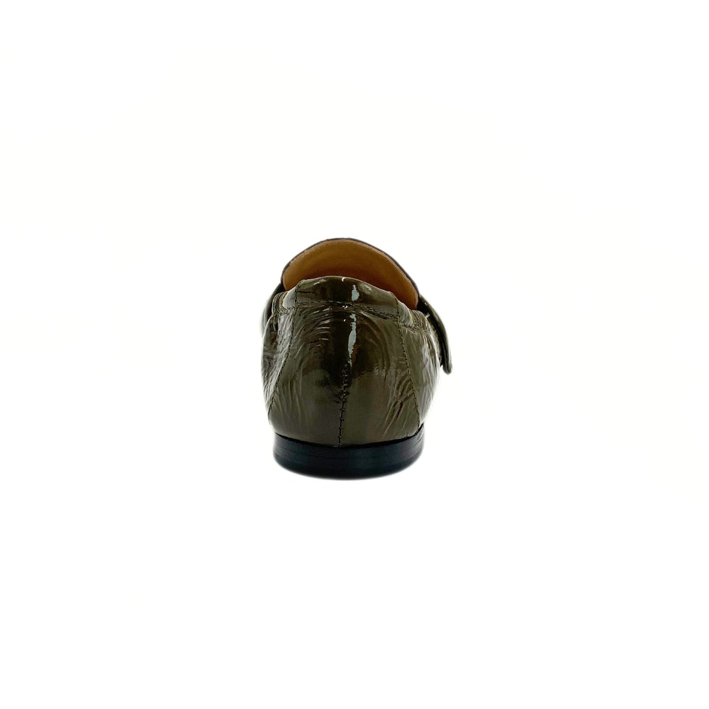 Pomme D'or Loafer Spids Lak Military