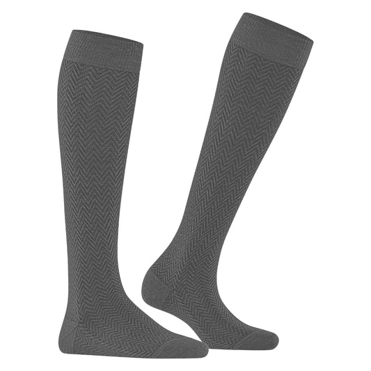 Falke Knæstrømpe m/mønster
