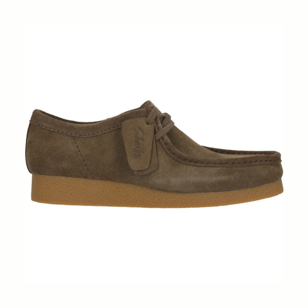 Clarks Sko Wallabee Dark Olive Suede
