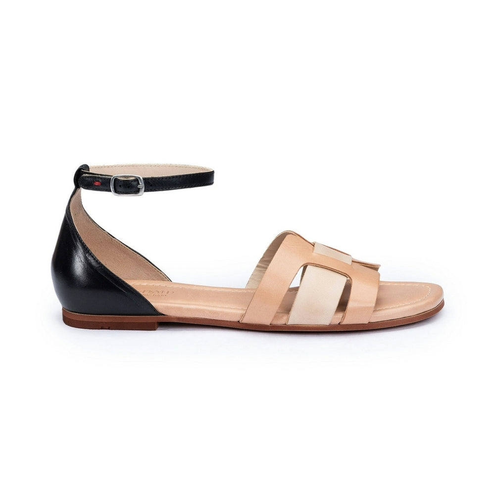 Lloyd Dame Sandal Black/Praline/Oatmilk
