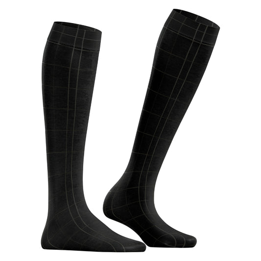 Falke Knæstrømpe m/mønster Solid Lou