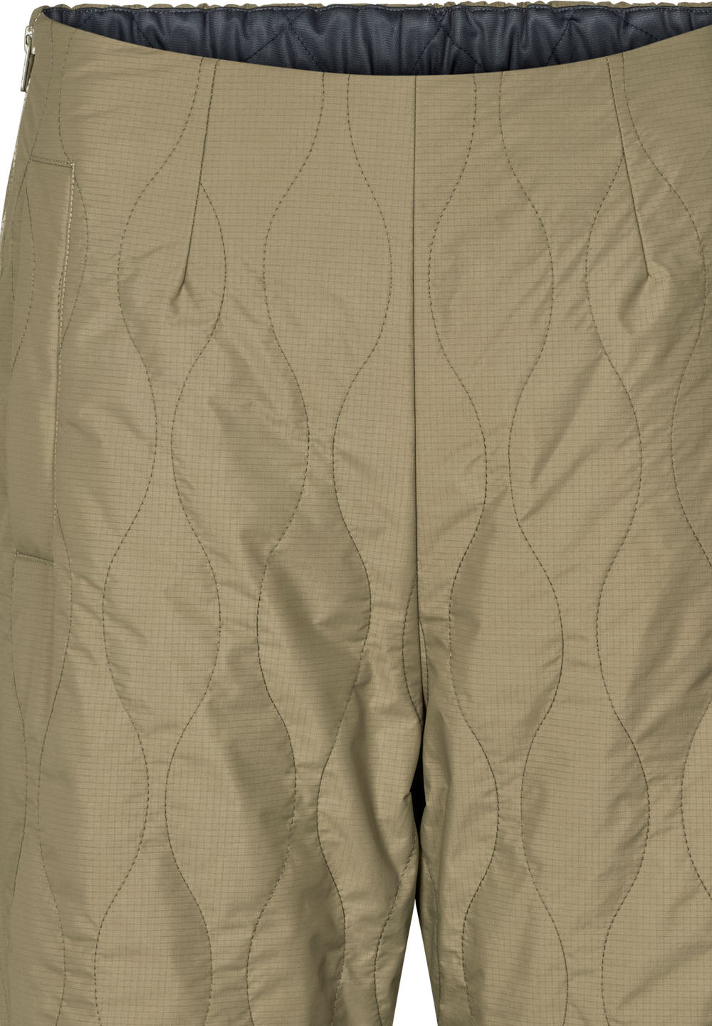 RETHINKIT Quilted Trousers Field Dust Green