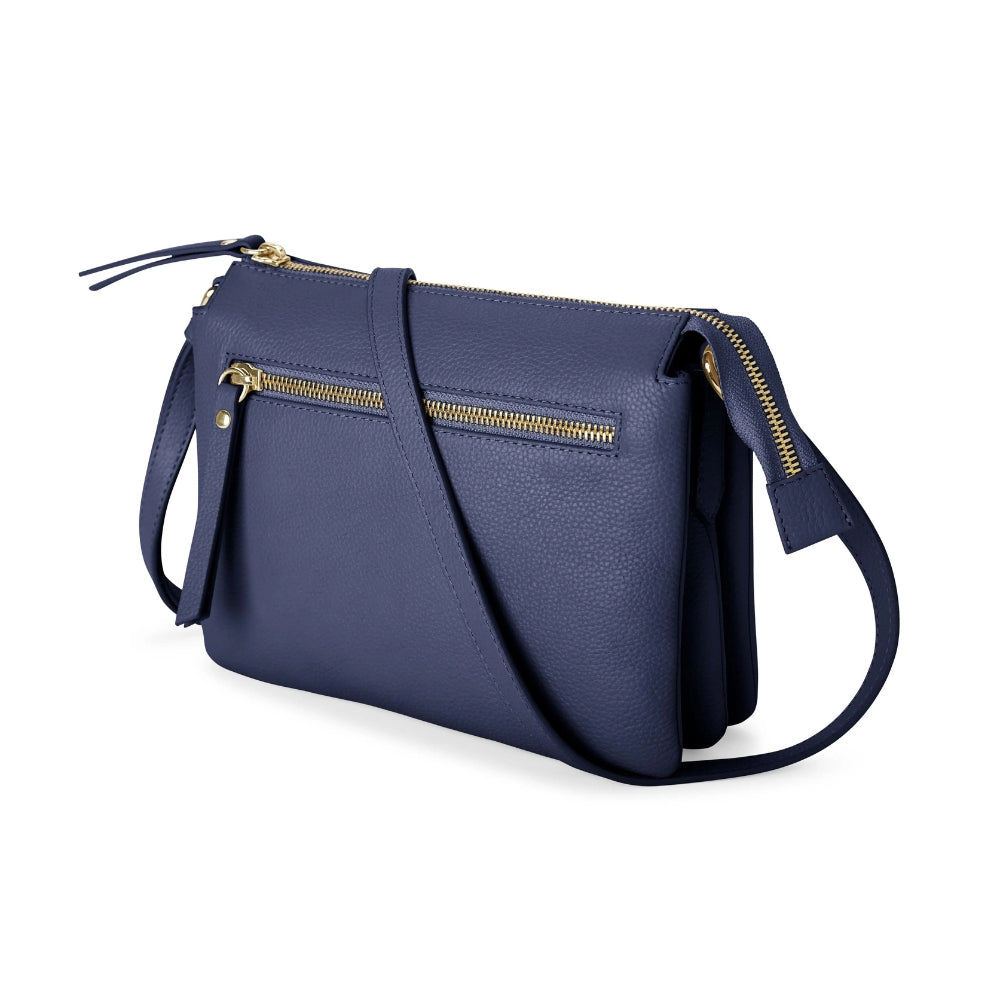 Pia Ries Skuldertaske m/3 rum Navy