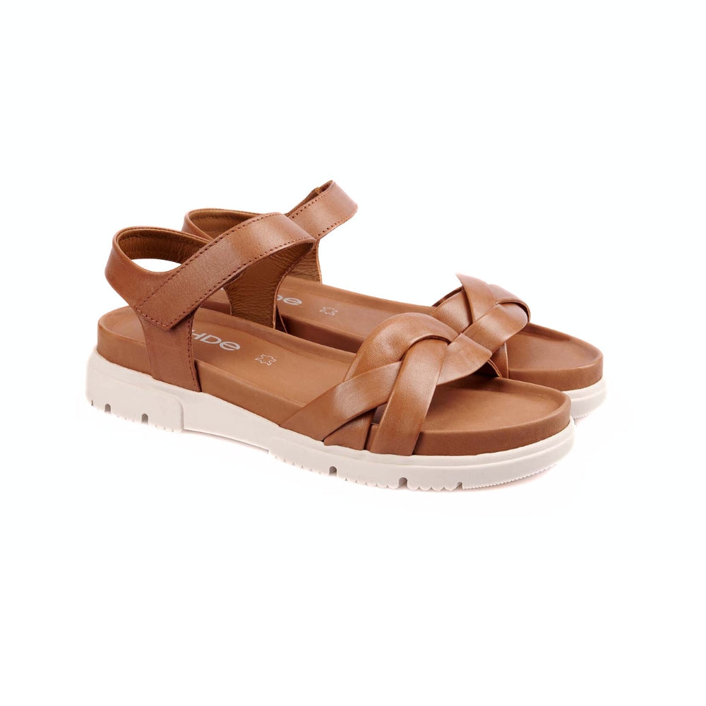Rohde Sandal m/rem og velcro Cuoio