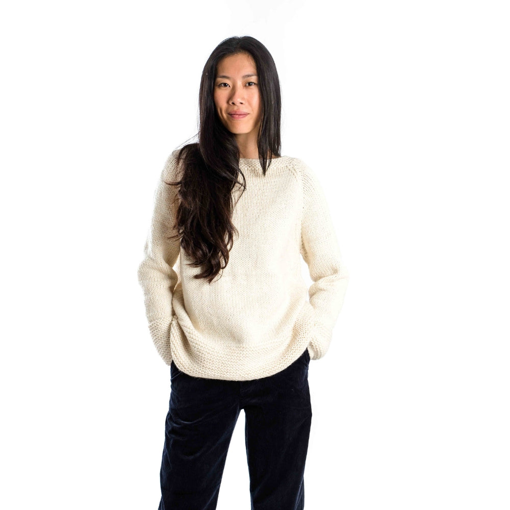 Fuza Wool Ladies Baltic Sweater Cream