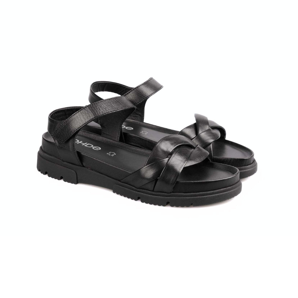 Rohde Sandal m/rem og velcro Black