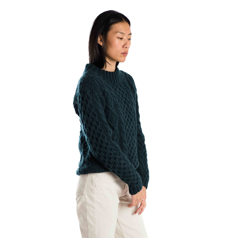 Fuza Wool Ladies Princess Sweater Indigo