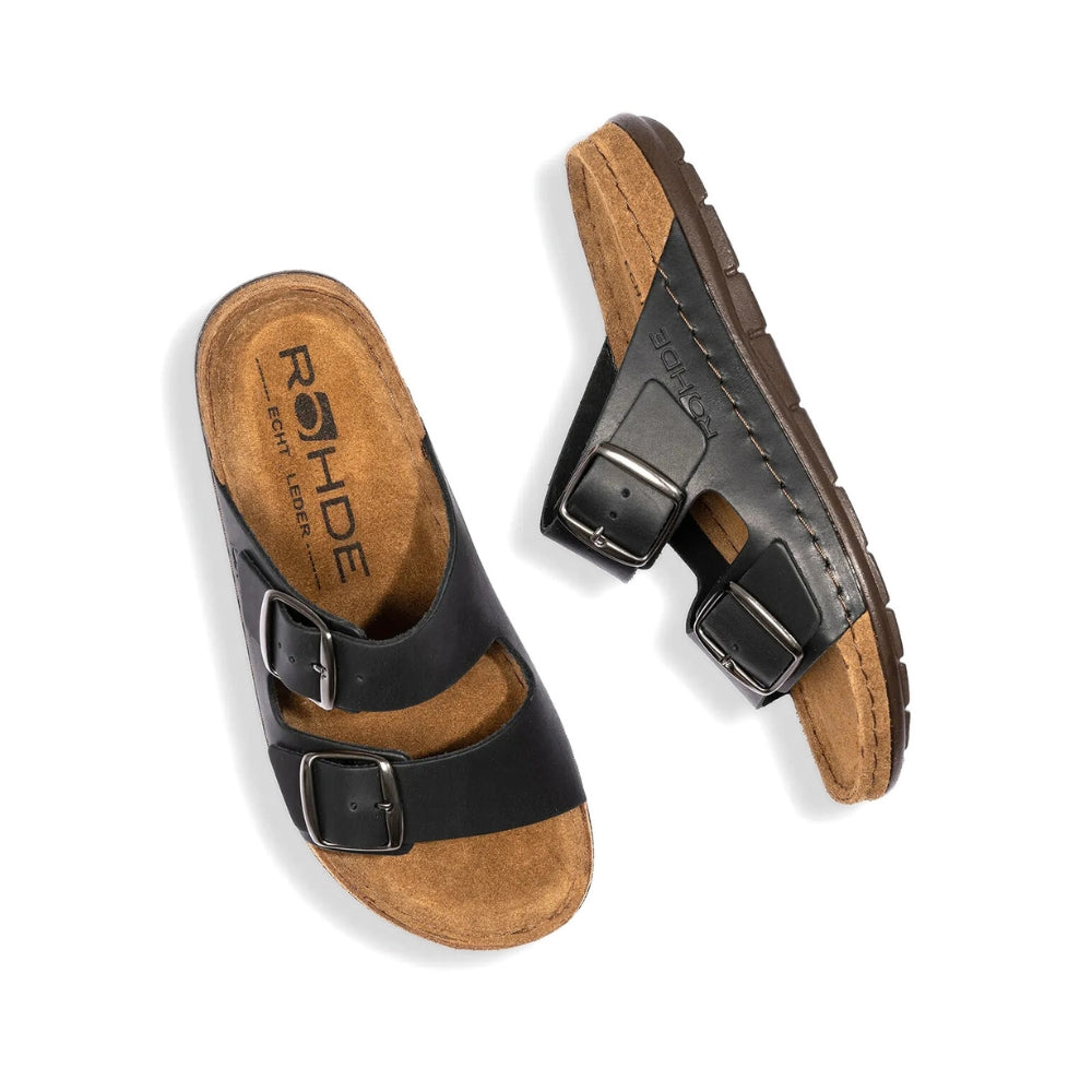 Rohde Biosandal Blød m/2 remme Black