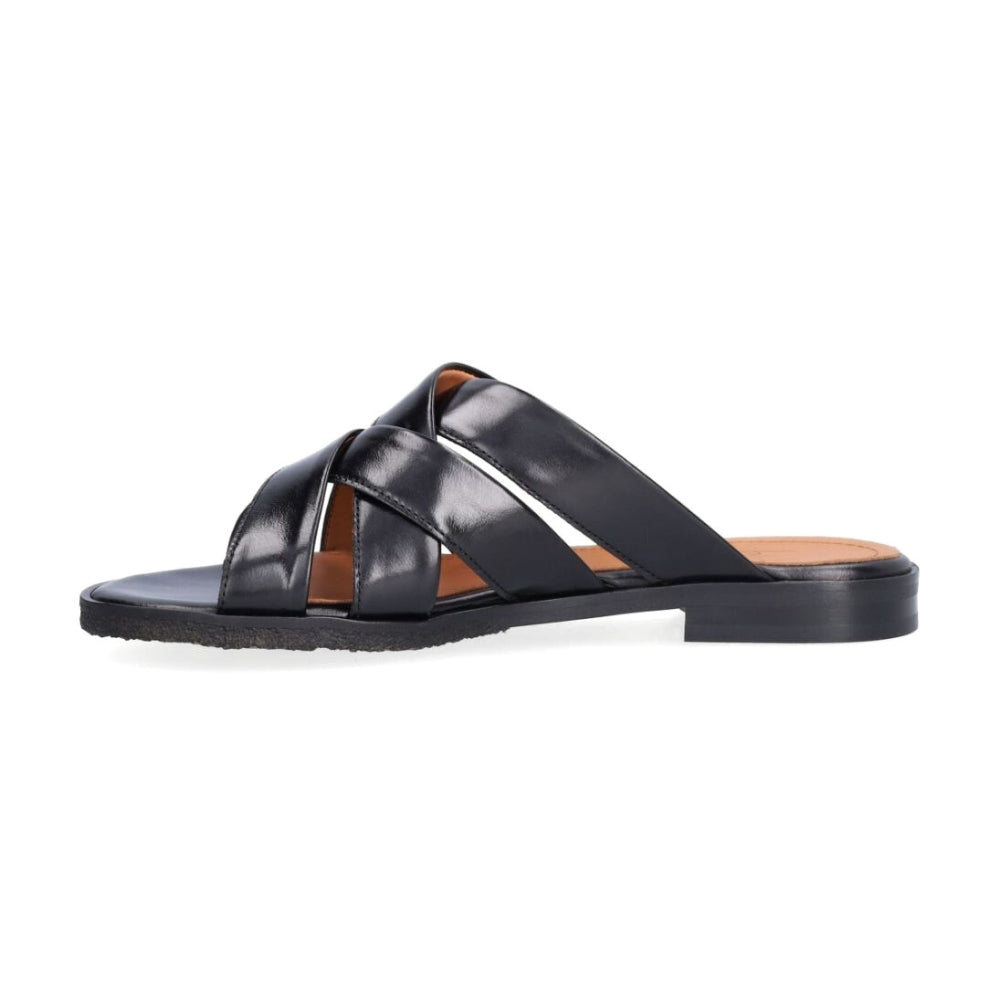 Billi Bi Sandal Stor flet Black calf