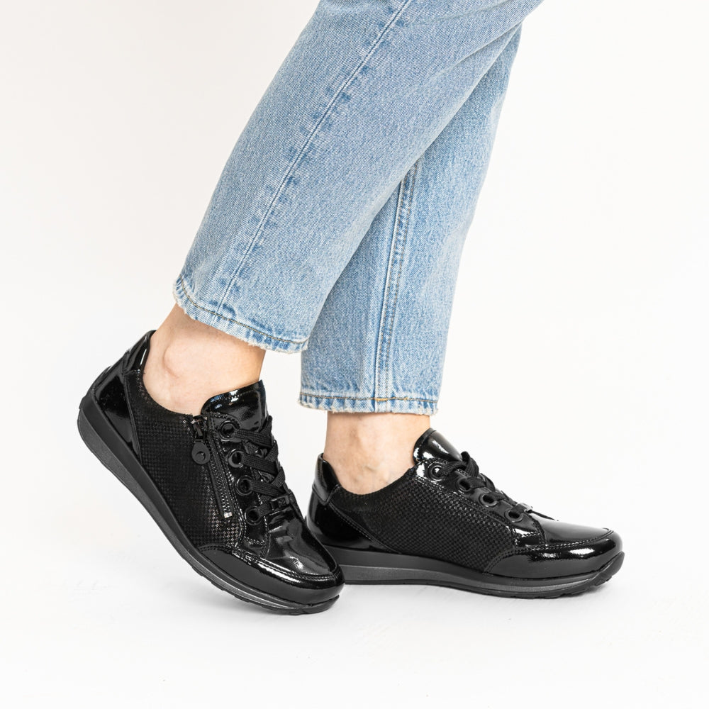 Ara Sneaker MOONYKID Nappalack Sort