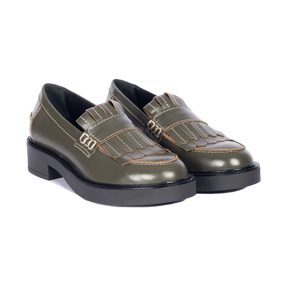 Angulus Loafer m/ fryns Green