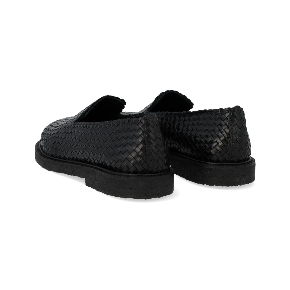 Angulus Loafer Flettet Bred Black