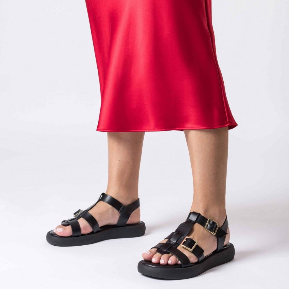 Wonders Sandal m/fed sål Negro