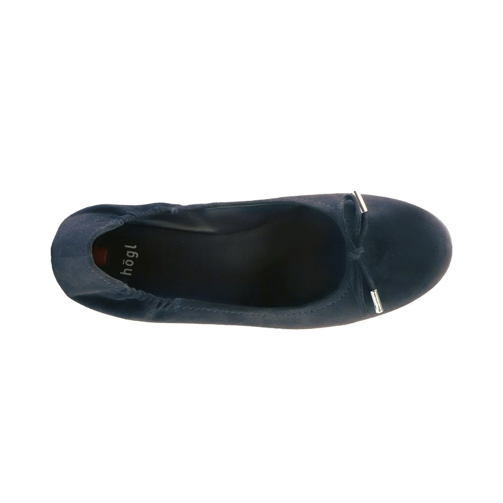 Högl Ballerina m/kilehæl DarkBlue