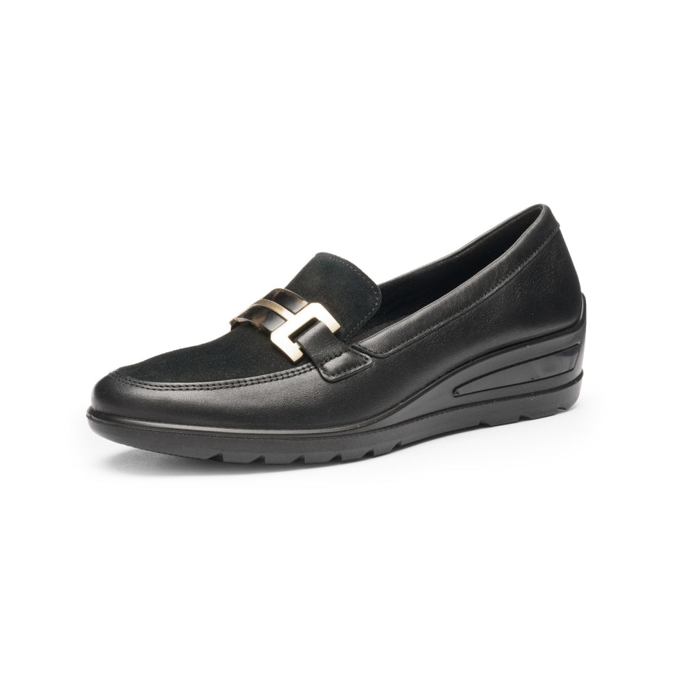 Ara loafer m/kilehæl Zürich Schwarz