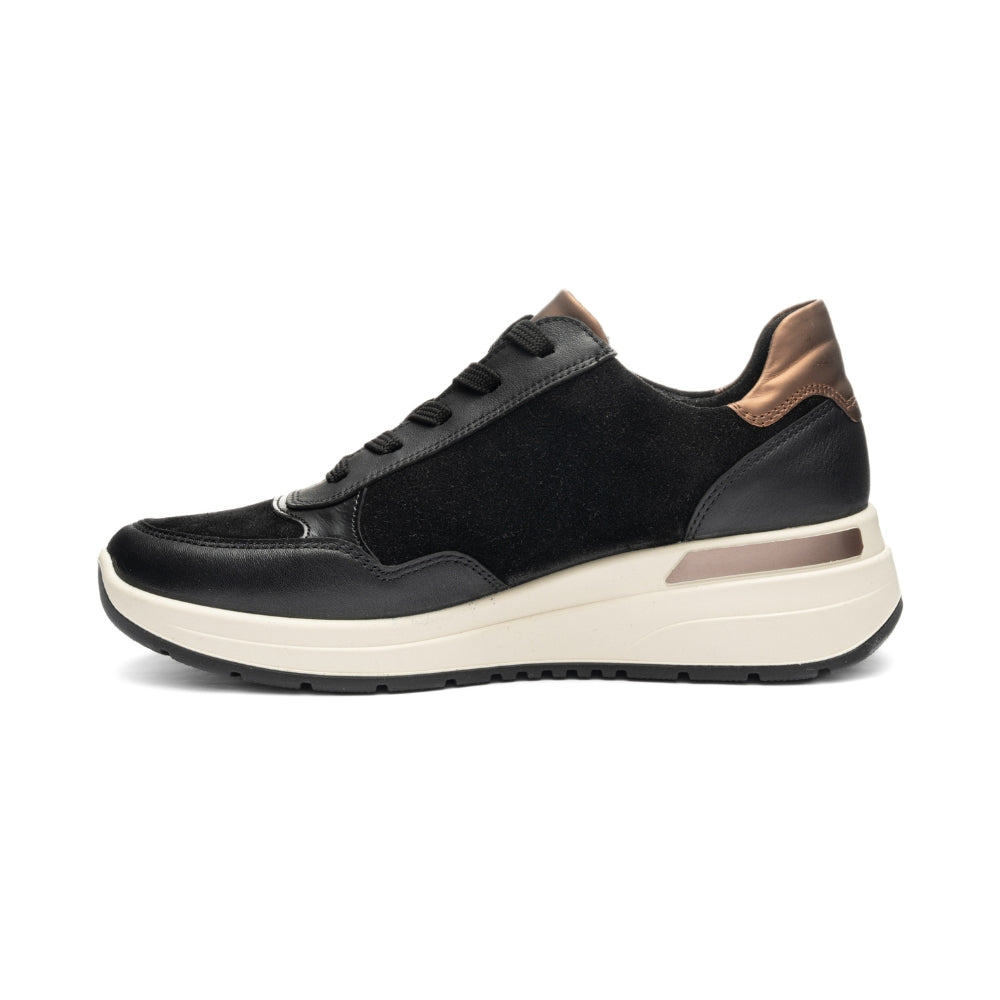 ara Sneaker Garda Schwarz/Nut
