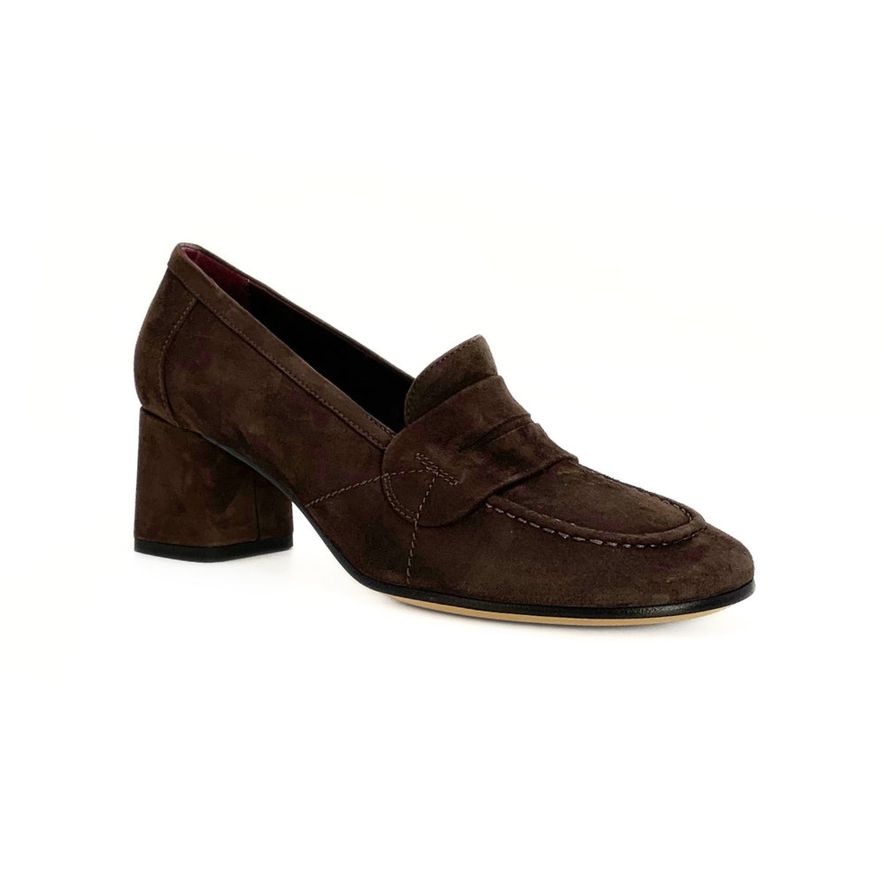Pomme´Dor Loafer m/hæl Ruskind Coffee