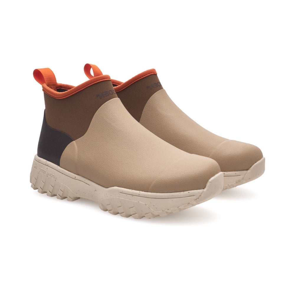 Woden Gummistøvle Irene Coffee Creme Multi