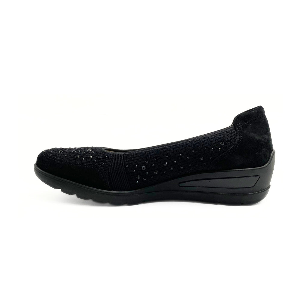 Ara Ballerina med strech / sten sort