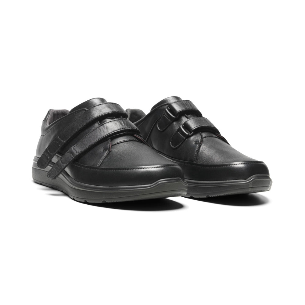 New Feet Herre Sko m/2 Velcro Sort