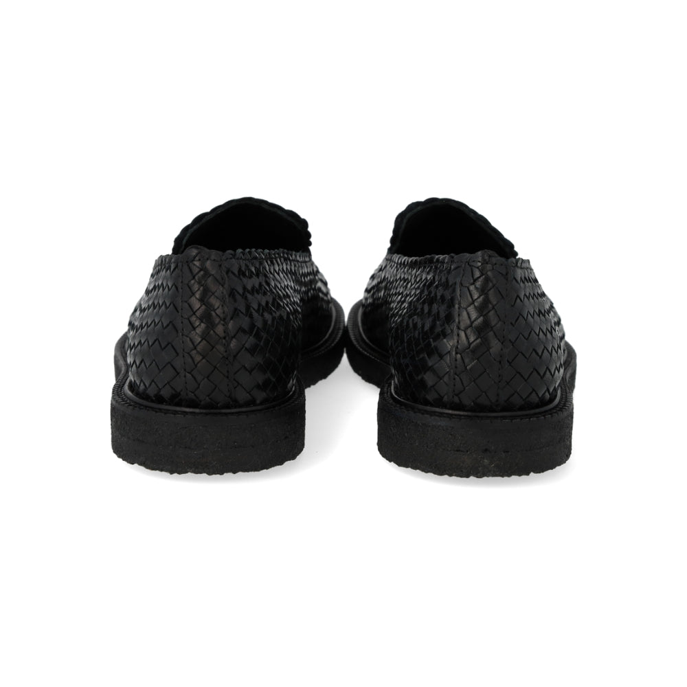 Angulus Loafer Flettet Bred Black