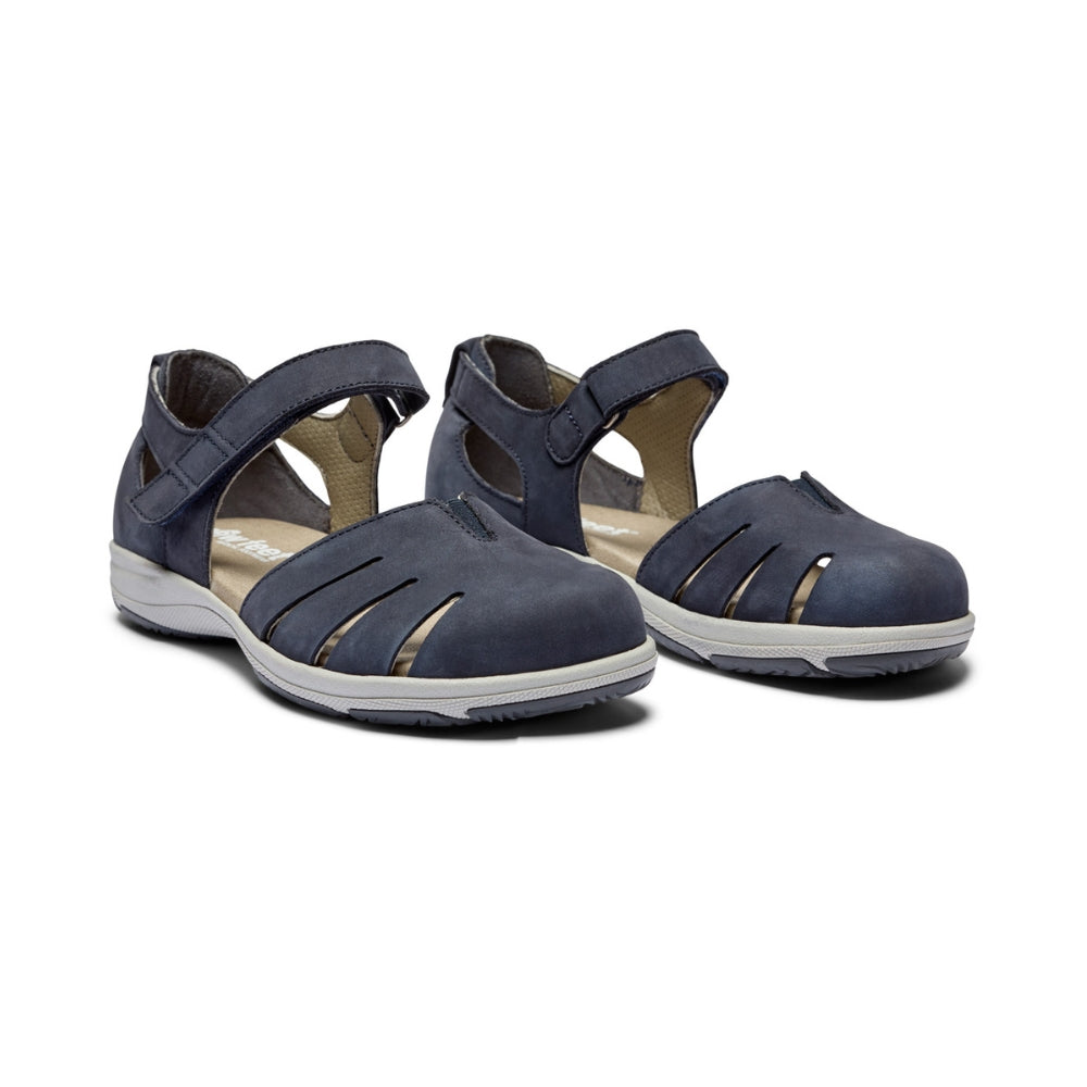 New Feet Sandal m/hælkappe og lukket tå Blå