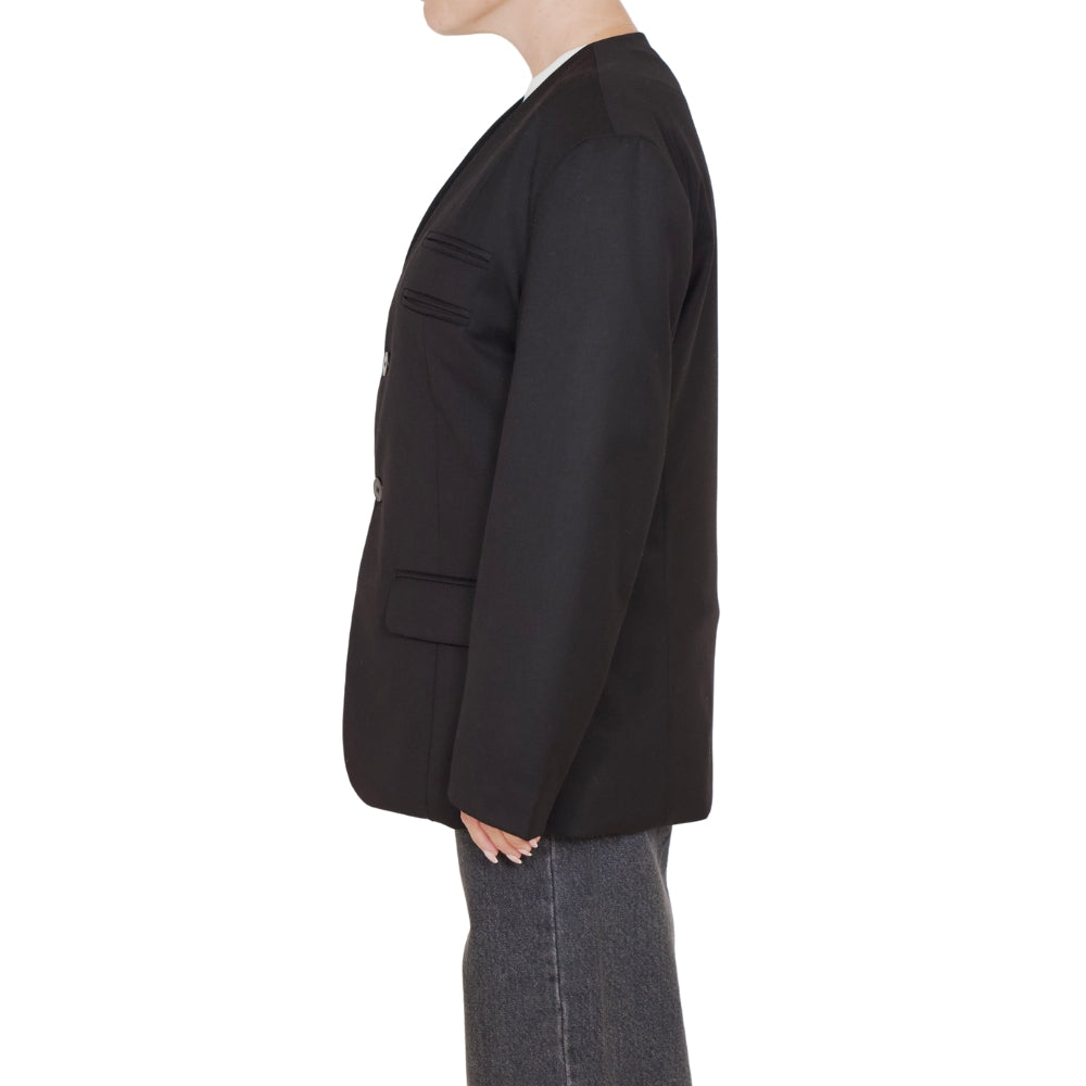 YIN STUDIO Cocoon Blazer Black