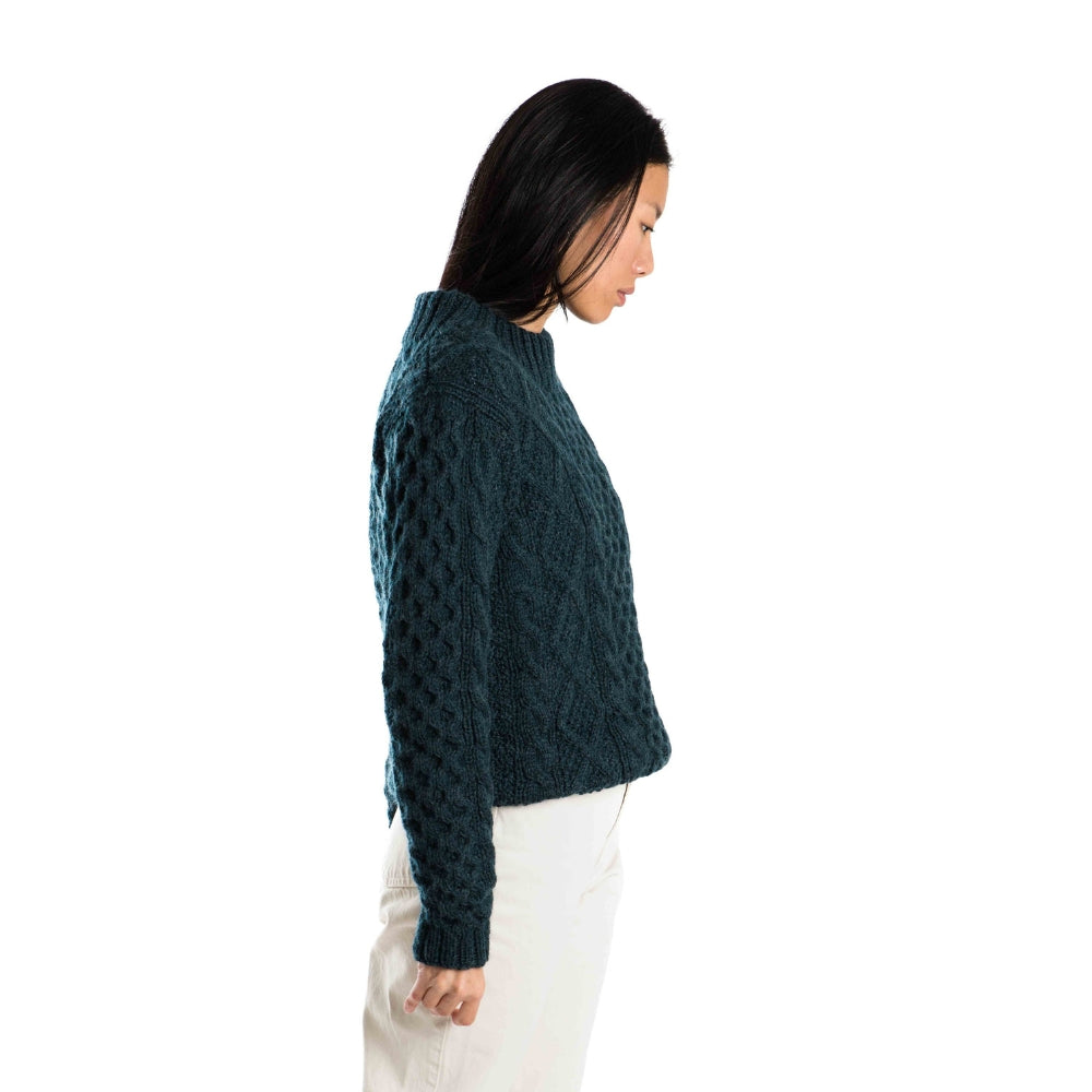 Fuza Wool Ladies Princess Sweater Indigo