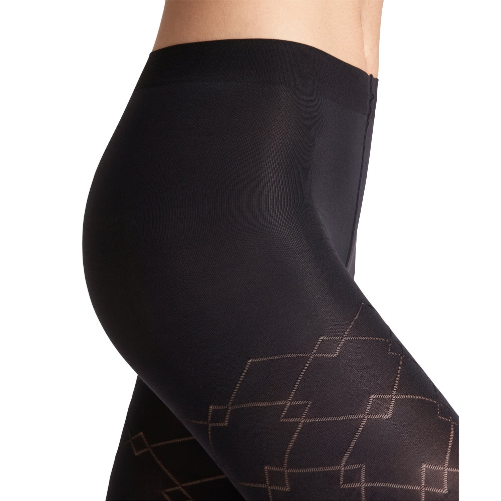 Falke Stømpebukser m/mønster Black