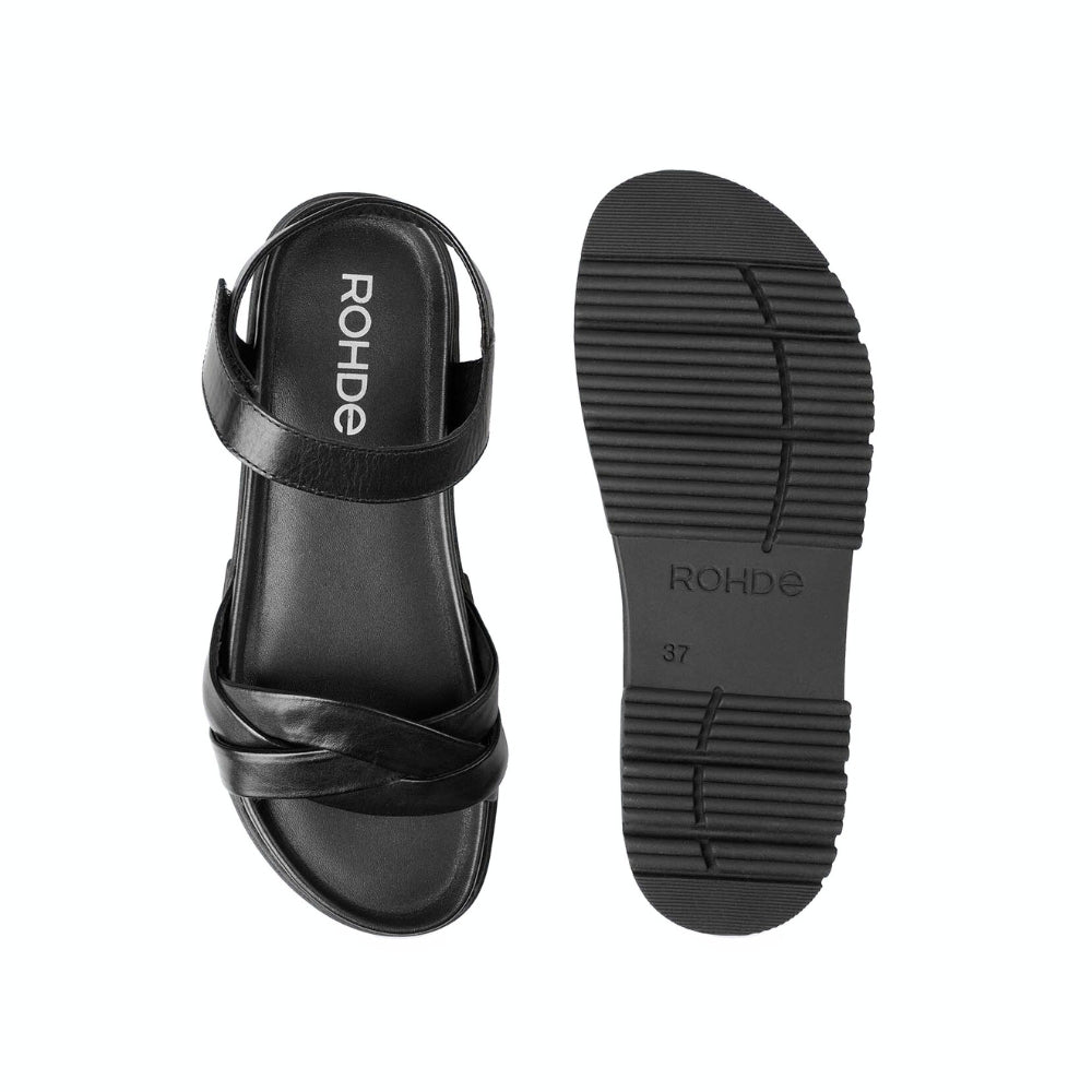 Rohde Sandal m/rem og velcro Black