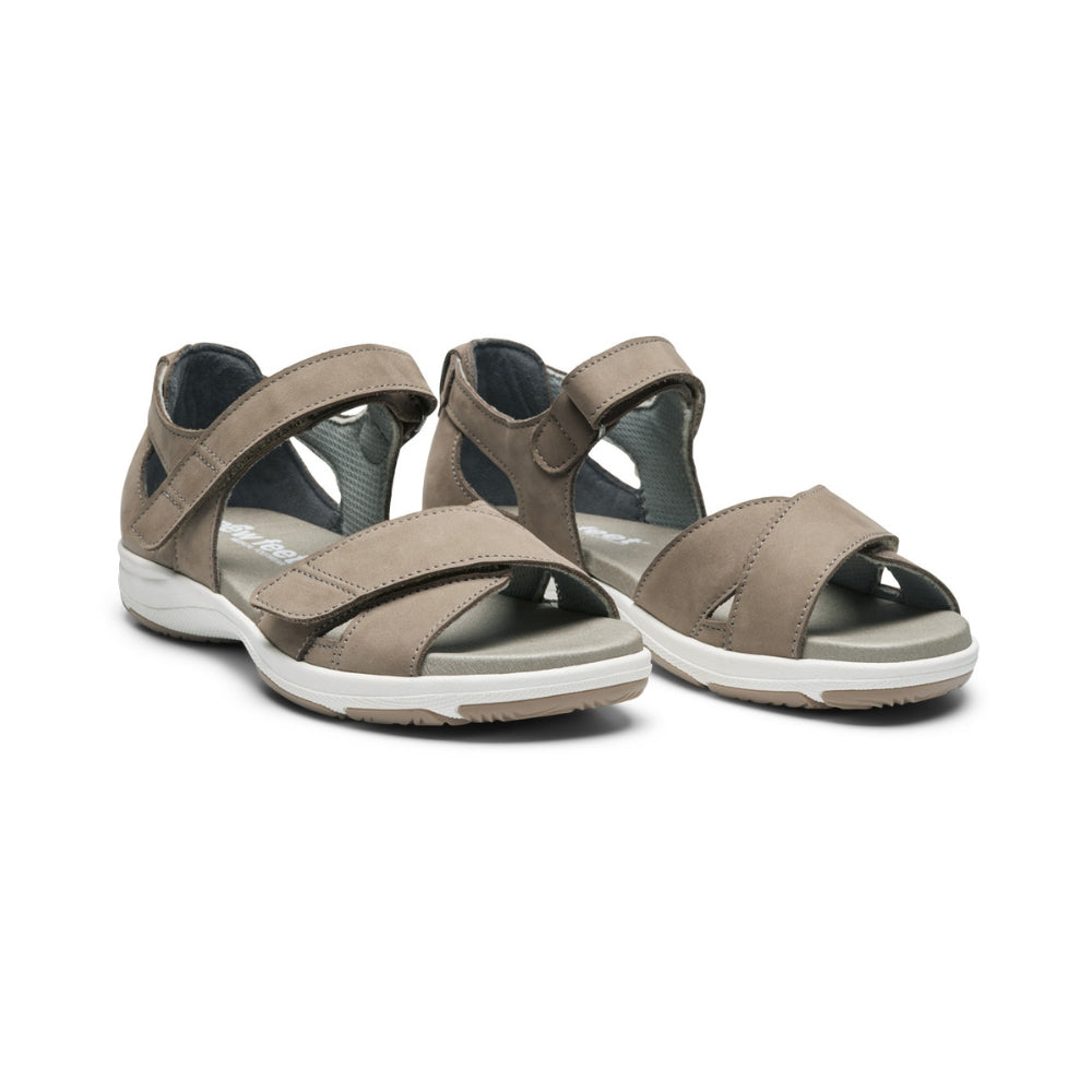 New Feet Sandal m/hælkappe og 2 velcro Sand