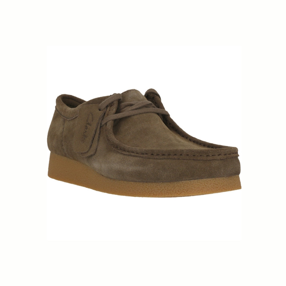 Clarks Sko Wallabee Dark Olive Suede