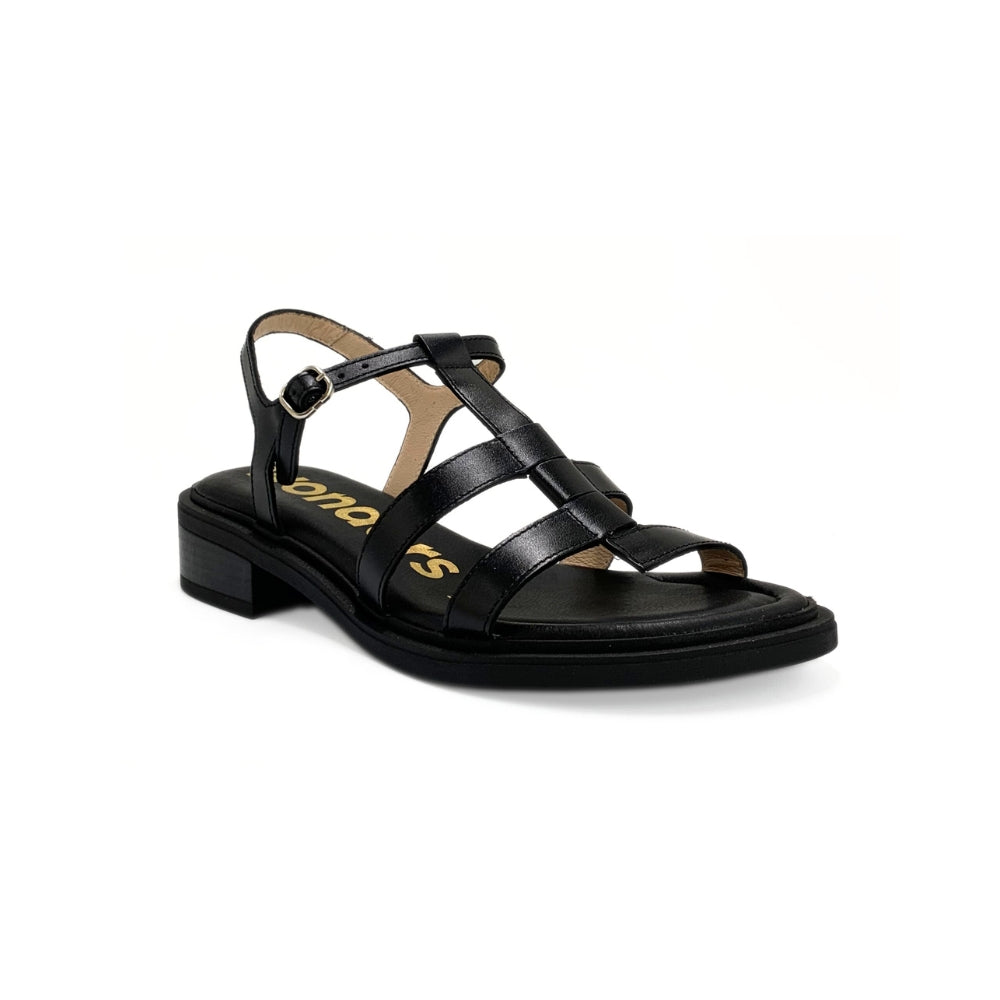 Wonders Sandal A-symetrisk Negro