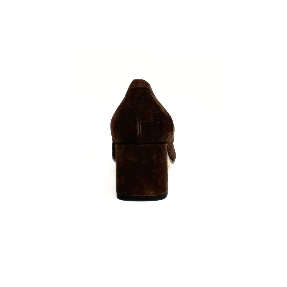 Pomme´Dor Loafer m/hæl Ruskind Coffee