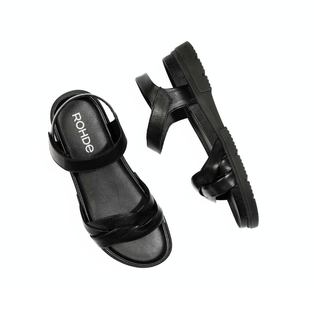 Rohde Sandal m/rem og velcro Black
