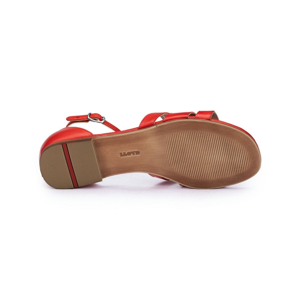 Lloyd Dame Sandal Flame Red