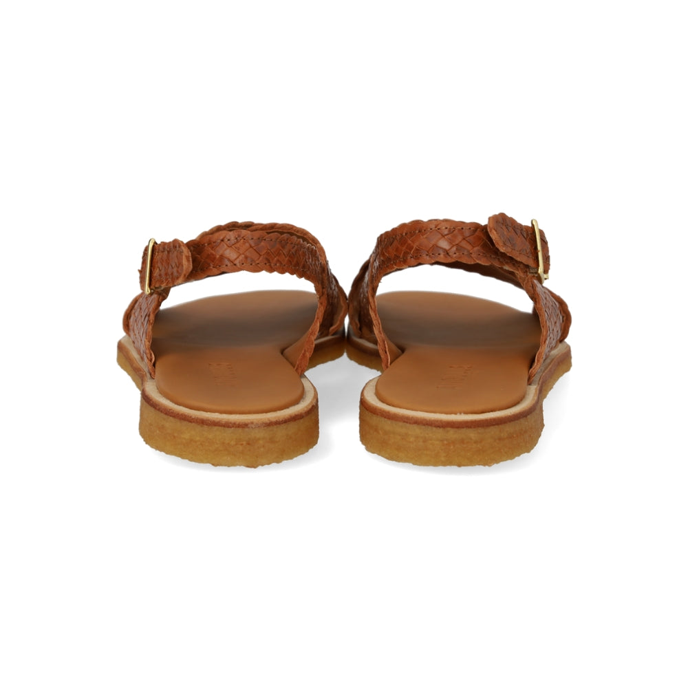Angulus Sandal Flettet krydsrem Tan