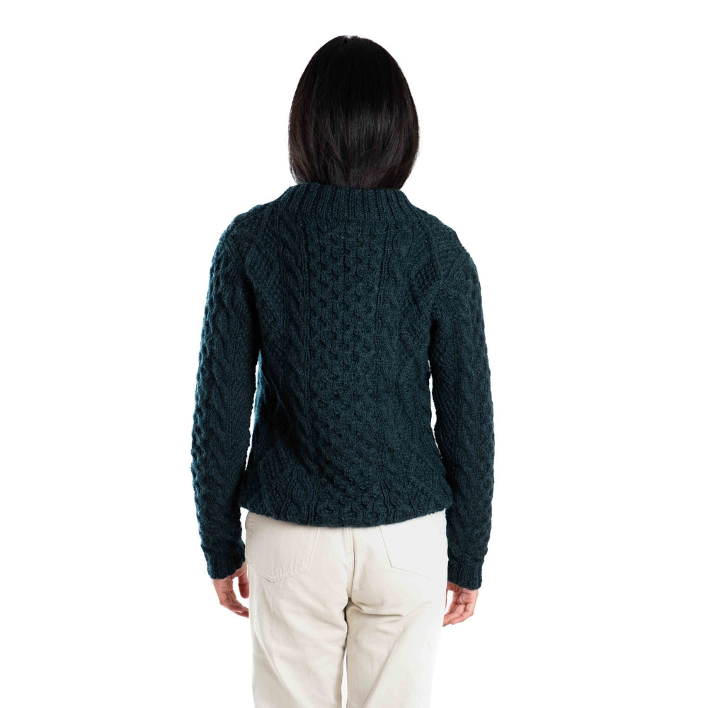 Fuza Wool Ladies Princess Sweater Indigo