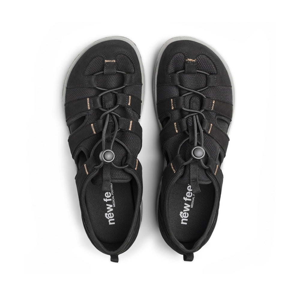 New Feet Herre SandalSko Sort