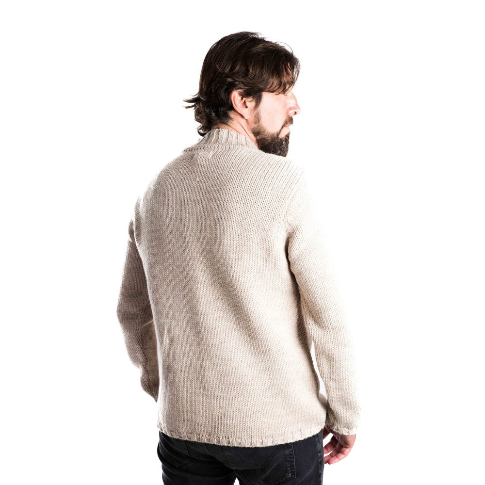 Fuza Wool Men´s Poul Sweater Beige