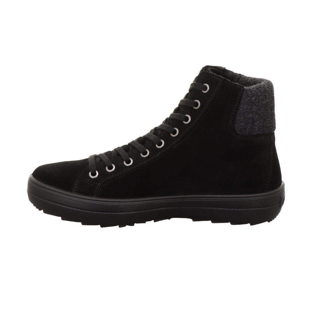 Legero Støvle m/Snøre og lynlås Mira Gore-Tex Schwarz