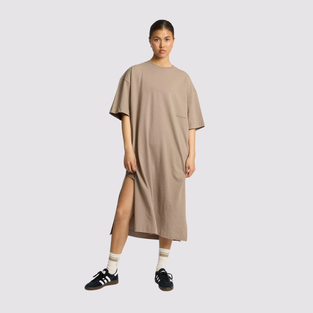 RETHINKIT Light Sweat Tee Dress Warm Grey