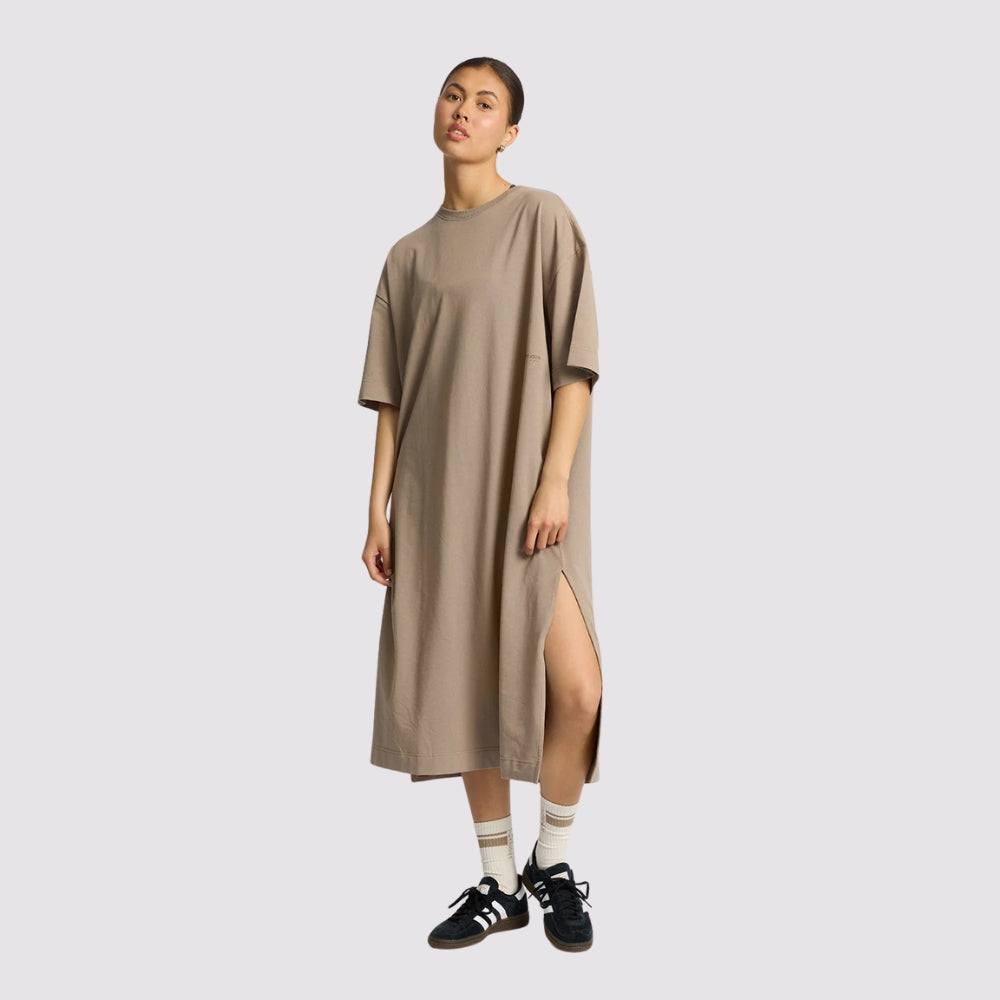 RETHINKIT Light Sweat Tee Dress Warm Grey